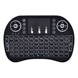 Mini Teclado Sem Fio Touchpad Smart Tv Pc Tv Box + Cor Do Teclado Claro Idioma Preto Idioma Espanhol América Latina