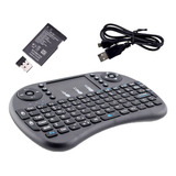 Mini Teclado Touch Pad Wi-fi Universal Pc Tv Box Wireless Cor Do Teclado Preto