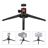 Mini Tripé De Mesa Kingjoy Kt-100 Cabeça Ball Head Giratória Cor Preto
