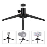 Mini Tripé De Mesa Kt100 Alumínio Cabeça Ball Head Universal Cor Preto