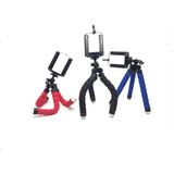 Mini Tripé Flexivel Celular Polvo Esponja Universal Suporte