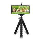  Mini Tripé Flexível Para Celular Gira 360º 