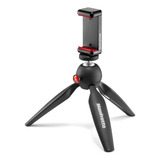 Mini Tripé Manfrotto Mkpixiclamp-bk Para Câmeras E Celulares
