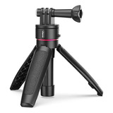 Mini Tripé Ulanzi Go Quick Ii 2 Em 1 Para Câmera De Ação Cor Preto