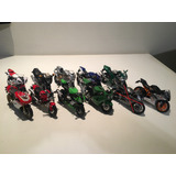 Miniatura 1:18 Set Com 10 Motos Maisto Welly Honda Ducati