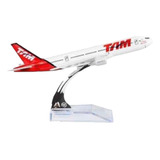 Miniatura Avião Tam Airlines Boieng 777 Metal 16cm