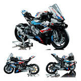 Miniatura Blocos De Montar Moc Moto Bmw M 1000 Rr 1920 Peças