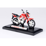 Miniatura Califórnia Toys Moto Honda Cg Titan 160 2016 1/18
