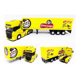 Miniatura Caminhão Coleção Volvo Scania Man Baú Tanque 1/64 Cor Scania Elma Chips