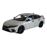 Miniatura Carro Honda Civic Sedan 2021 Branco Esc 1:18 Paudi