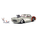 Miniatura Chevy Corvette Looney Tunes 57 C/ Figura 1:24 Jada