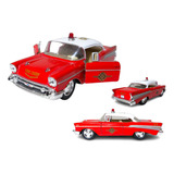 Miniatura Coleção Carros Antigos Chevrolet Bel Air 1957