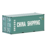 Miniatura Container China Shipping 20 Pés 1:50 Wsi = Arpra.