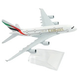 Miniatura De Avião Emirates A380 Metal 16cm Colecionador