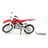 Miniatura De Moto 1:18 Cross Maisto Coleção Ferro Cor Honda Cr250r Vermelho