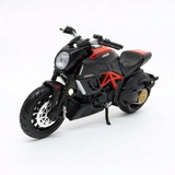 Miniatura De Moto Ducati Diavel Carbon Preta 1:18 Maisto