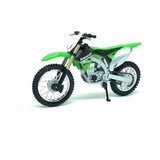 Miniatura De Moto Kawasaki Kx 450f Verde 1:18 Burago