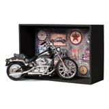 Miniatura Harley-davidson Softail 1984 Kit Expositor