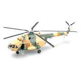 Miniatura Helicóptero Mi-8 Hip-c 1/72 Easy Model Ae 37044 Cor Marrom/verde