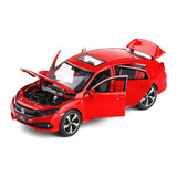 Miniatura Honda New Civic Em Metal Escala 1:32