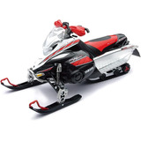 Miniatura Moto Da Neve Yamaha Fx Snowmobile New Ray Esc 1/12 Cor Preto/branco/vermelho