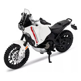 Miniatura Moto Ducati Desert X 2022 1:18 Maisto Branca