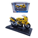 Miniatura Moto Honda Cbr 600f4 1:18 Maisto 12 Cm Coleção
