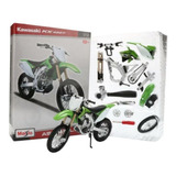 Miniatura Moto Kawasaki Kx 450f Kit P/ Montar 1:12 Maisto