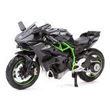 Miniatura Moto Kawasaki Ninja H2 R 1/18 Preto Maisto Maisto