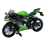 Miniatura Moto Kawasaki Ninja Zx-6r Escala 1:12
