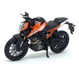 Miniatura Moto Ktm 250 Duke Laranja 1:18 Burago Caixa E Nfe