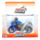 Miniatura Moto Suzuki Gsx-s 1000f Esc. 1:18 California Cycle