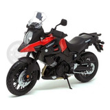 Miniatura Moto Suzuki V-strom Preta Maisto 1/12 