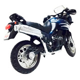 Miniatura Moto Triumph Tiger 800 Big Trail Maisto 1:18 Cor Azul