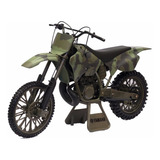Miniatura Moto Yamaha Yz 250 Camuflada Militar 1/6