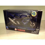 Miniatura Moto Yamaha Yzf-r1 2005 Azul New Ray Dtc 1:12 17cm