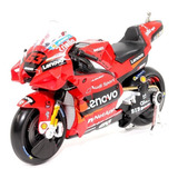 Miniatura Motogp Ducati 2021 Pecco Bagnaia Maisto 1:18 11cm