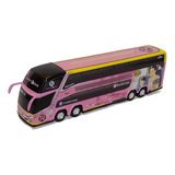 Miniatura Ônibus Roderotas.com G7 Rosa 4 Eixos 30cm