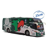 Miniatura Ônibus Time Palmeiras Futebol Clube - 25cm