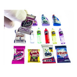 Miniatura Para Bonecas Kit De Detergentes Barbie E Polly