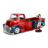 Miniatura Picape Chevrolet Coe 1952 C/ Figura 1:24 Jada Toys