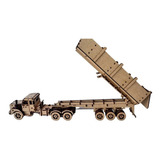 Miniatura Scania Jacaré Caçamba Antiga 3d, Quebra Cabeça Mdf