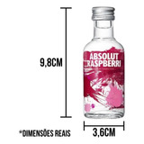 Miniatura Vodka Absolut 50ml Raspberri Garrafa Original 