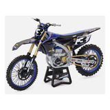 Miniatura Yamaha Yz450f Eli Tomac Yz-f Motocross 1:12 (18cm)