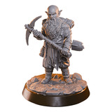 Miniaturas As Cavernas Subterrâneas Anão Escavador Rpg D&d