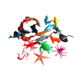 Miniaturas De Brinquedo Animais Marinhos Golfinho Foca Peixe
