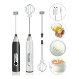 Misturador Mixer Bebidas/ovos Portátil Elétrico Bateria Mini Cor Preto