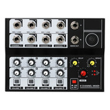 Mixer De Áudio Usb Multifuncional De 8 Canais