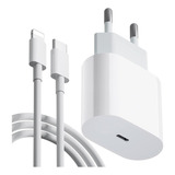 Mobarato Carregador Cabo 20w Turbo Tipo-c Para iPhone X 11 12 13 14 iPad Cor Branco