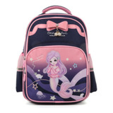 Mochila Bolsa Escolar 30l Infantil Feminina Sereia Reforçada